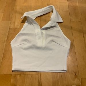 Sofia's Choice Women's Ribbed Knit Crop Top Turn-D